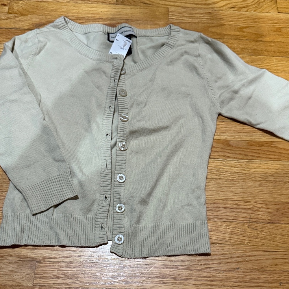 Women's Beige Cardigan Sweater